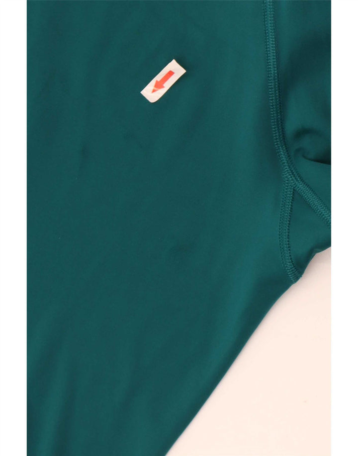 Reebok Leggings gráficos para mujer UK 8/10 Small Verde Colorblock Poliéster