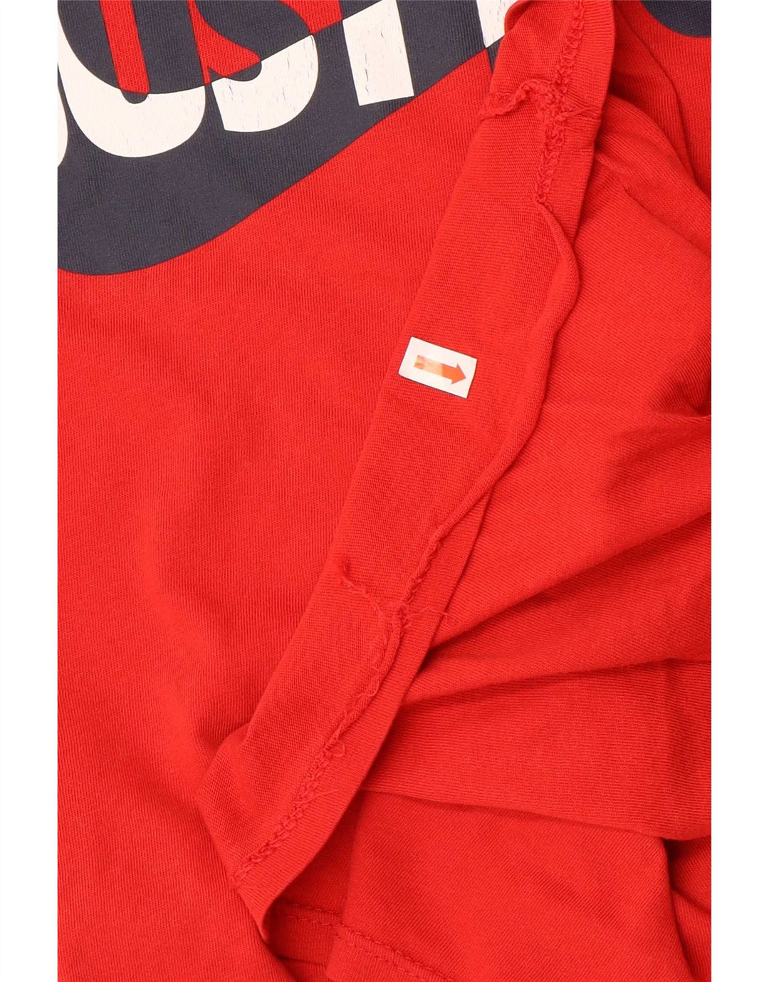 Nike Camiseta con gráfico de corte atlético para hombre Top de algodón rojo mediano