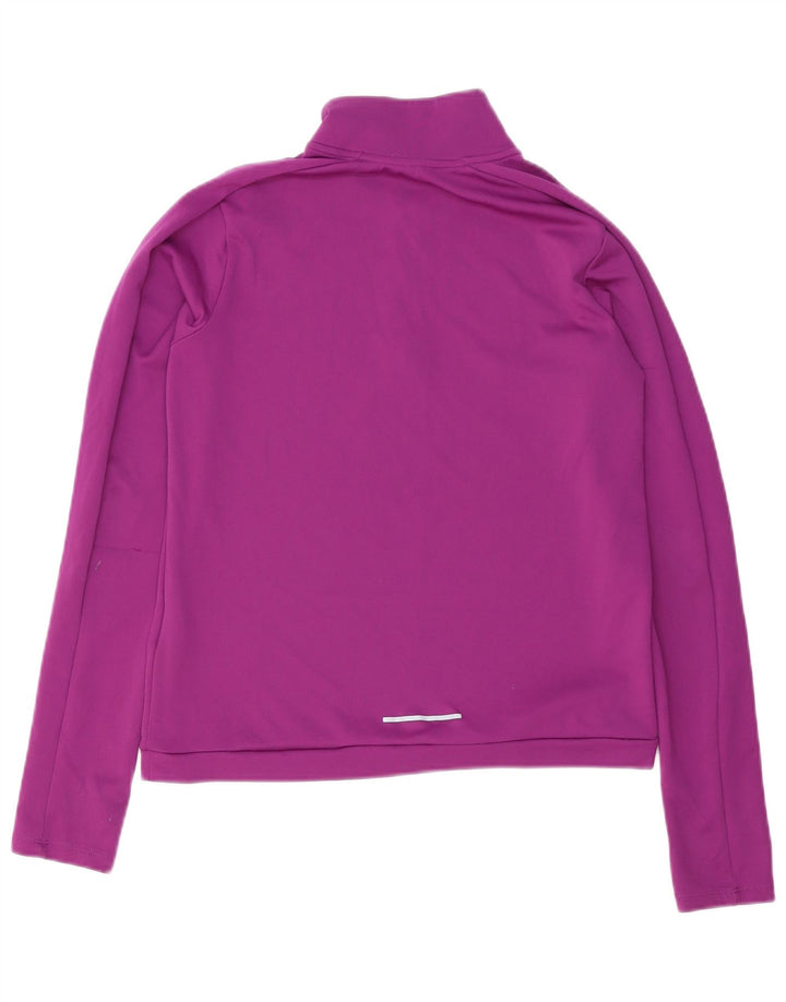 Nike Dri Fit - Chándal con cremallera y cuello para mujer, talla S, color morado