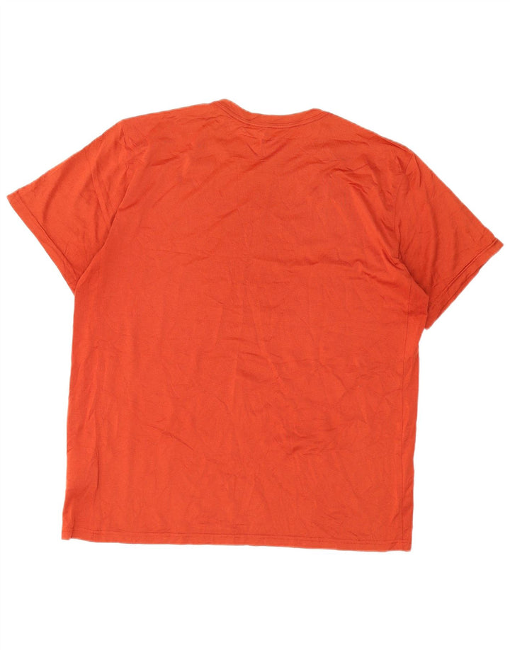 NIKE Hombre Dri Fit Camiseta Top XL Naranja Poliéster