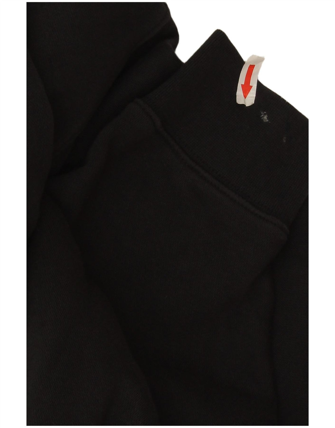 Nike - Sudadera corta extragrande para mujer, talla 40, talla mediana, algodón negro