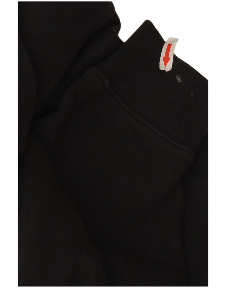 Nike - Sudadera corta extragrande para mujer, talla 40, talla mediana, algodón negro