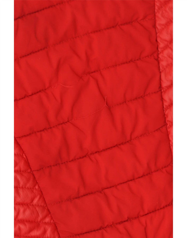 Guess Chaqueta Acolchada Mujer UK 6 XS Poliuretano Rojo
