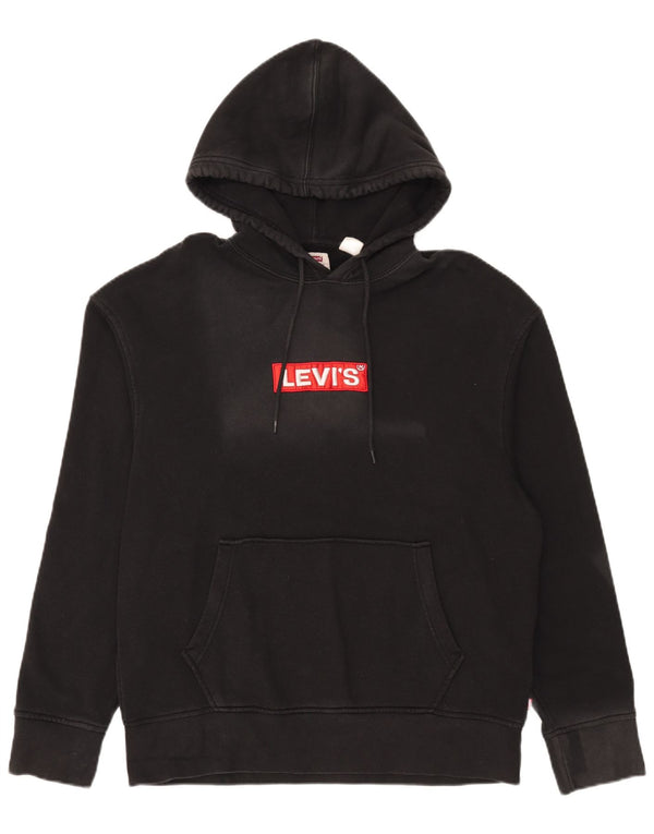 Levi's Hombre Graphic Relaxed Fit Sudadera Con Capucha Jersey De Algodón Negro Mediano