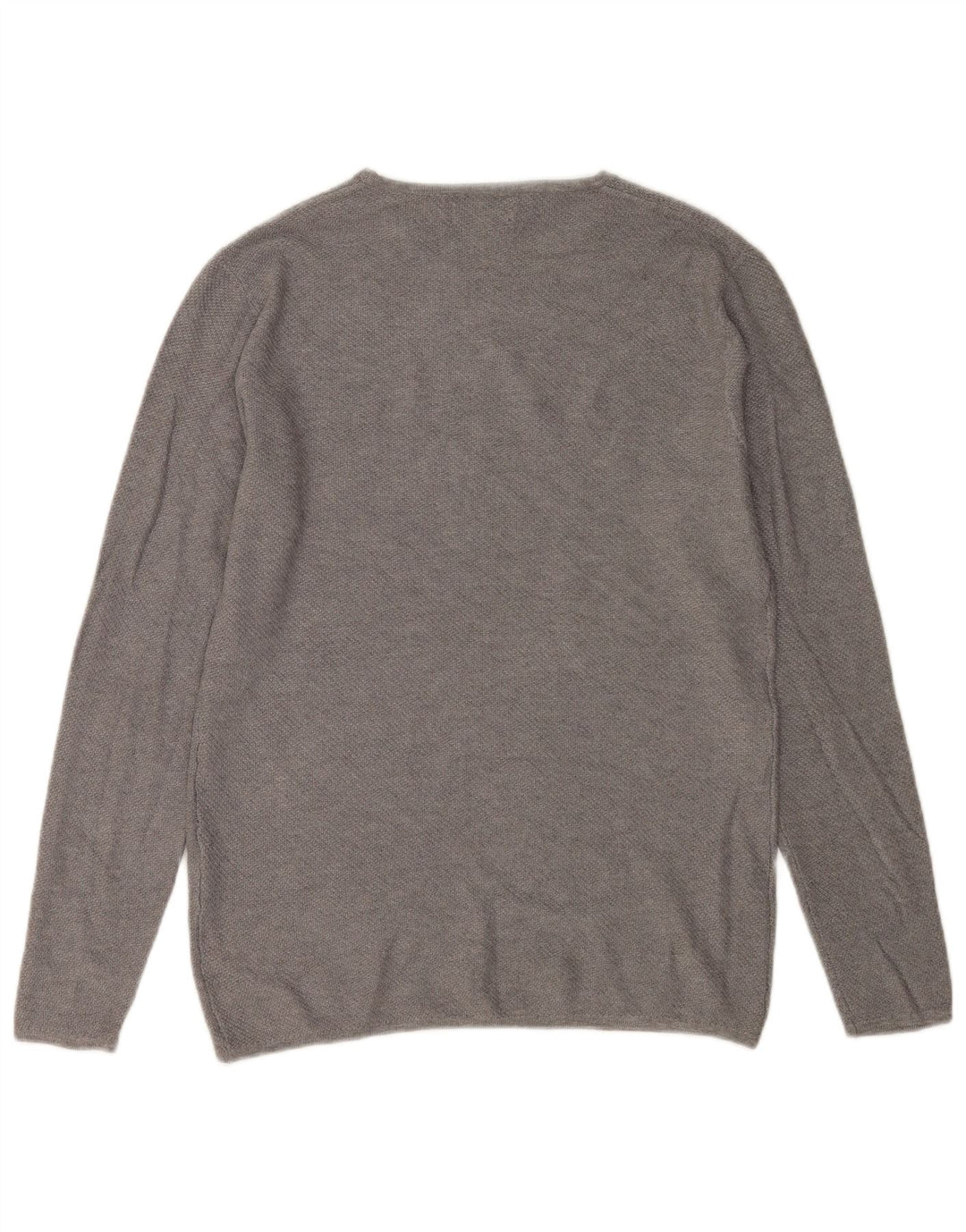 ZARA Hombre Jersey Cuello Redondo Viscosa Gris Medio