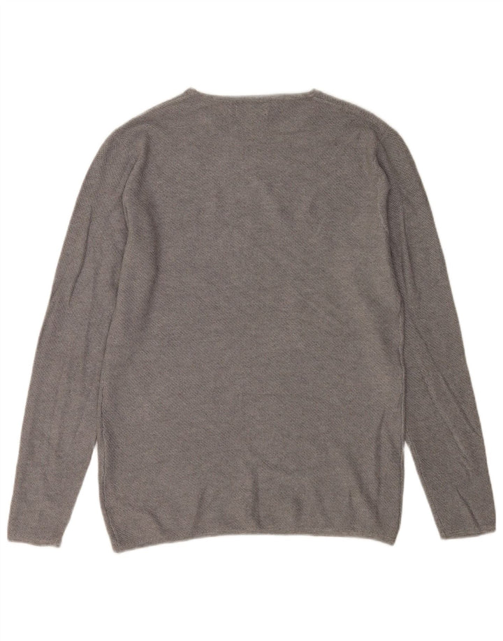 ZARA Hombre Jersey Cuello Redondo Viscosa Gris Medio
