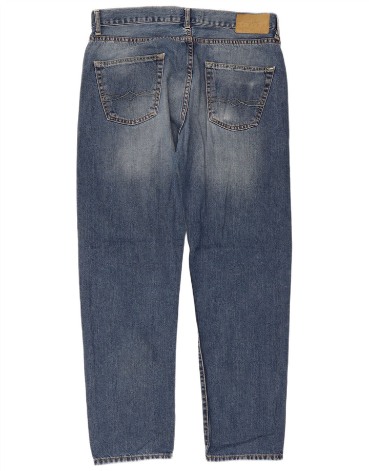 Zara Jeans rectos para hombre EU 44 Large W34 L29 Azul