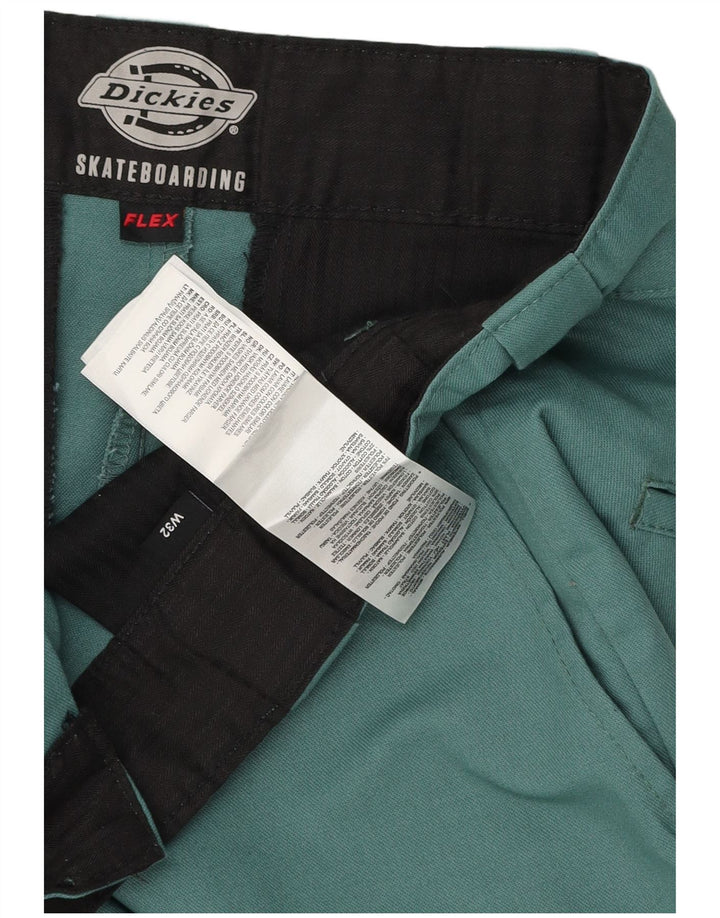Dickies Hombre Flex Chino Shorts W32 Algodón Verde Medio