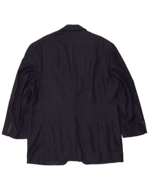Chaps Ralph Lauren Chaqueta Blazer para Hombre UK 46 2XL Azul Marino Rayas Pintadas