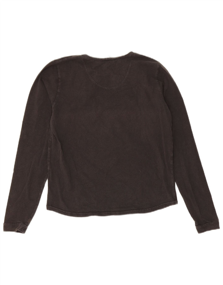 Nike - Camiseta de manga larga para mujer US 4/6 pequeña de algodón negro
