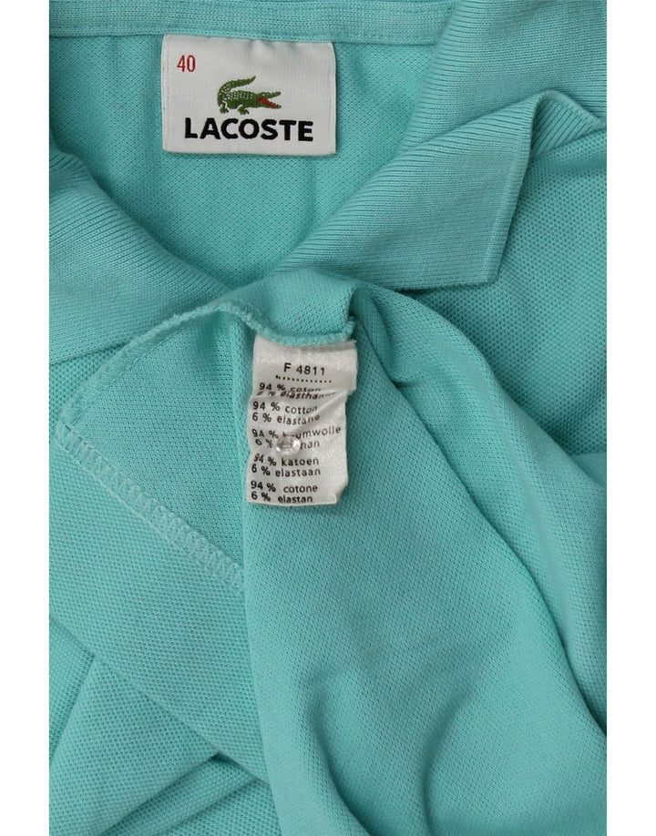 Polo Lacoste Mujer Talla 40 Algodón Turquesa Medio