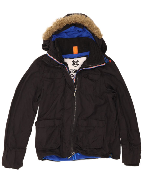 Superdry Chaqueta Cortavientos The Windcheater Graphic para Hombre UK 44 2XL Negro