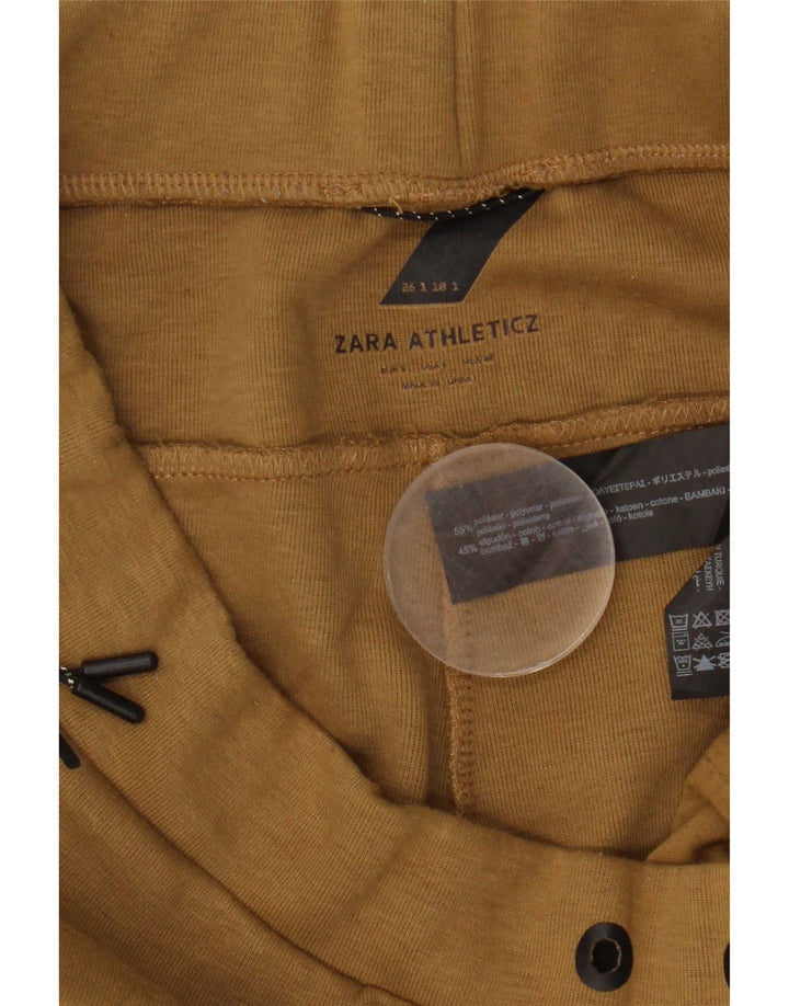 Zara Hombre Pantalón Chándal Joggers Large Marrón Poliéster