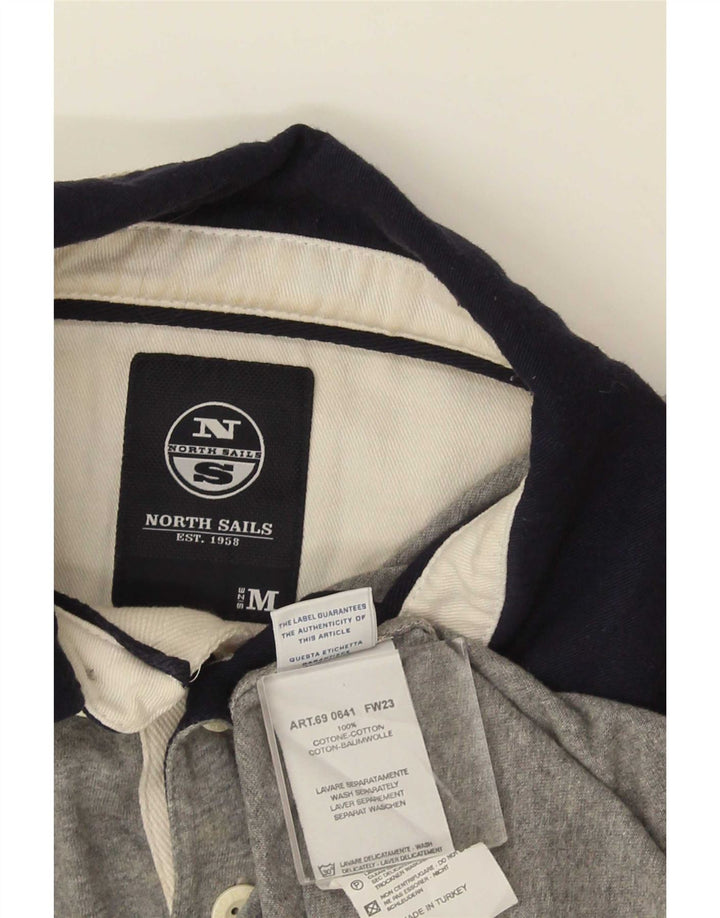 North Sails Polo De Rugby De Manga Larga Para Hombre Algodón Gris Medio