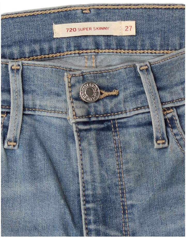 Levi's Vaqueros Súper Ajustados 720 Para Mujer W27 L30 Azul