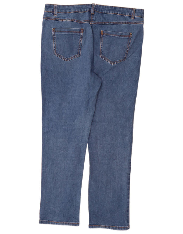 M&Co Vaqueros rectos para mujer UK 46 Large W34 L29 Algodón azul