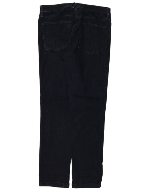 White Stuff Vaqueros rectos para mujer UK 12 Medium W32 L30 Azul marino Algodón