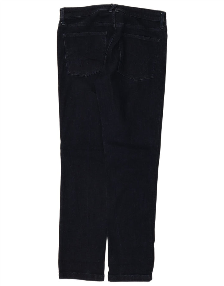 White Stuff Vaqueros rectos para mujer UK 12 Medium W32 L30 Azul marino Algodón