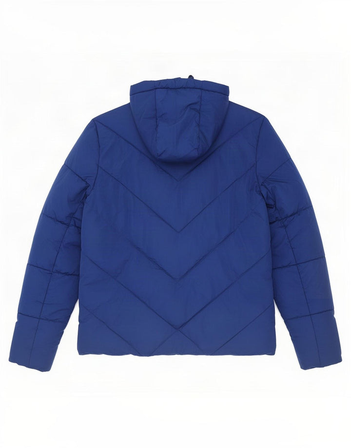 Superdry Chaqueta acolchada con capucha para hombre ES 38 Poliéster azul medio