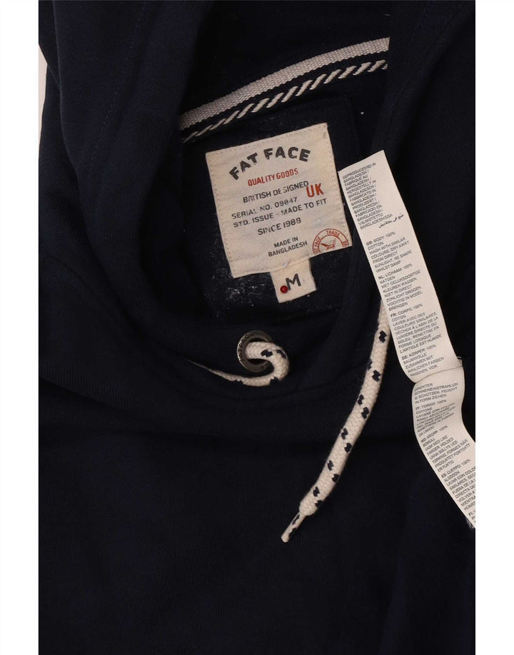 Sudadera con capucha para hombre Fat Face Jersey mediano de algodón azul marino