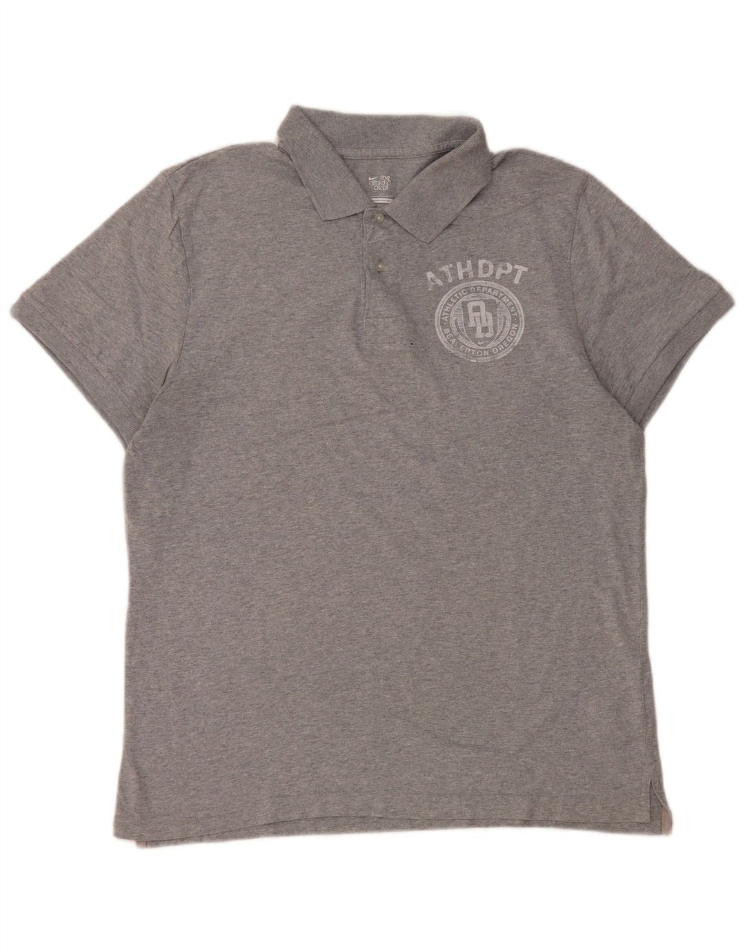 Nike Polo gráfico para hombre de algodón moteado gris grande