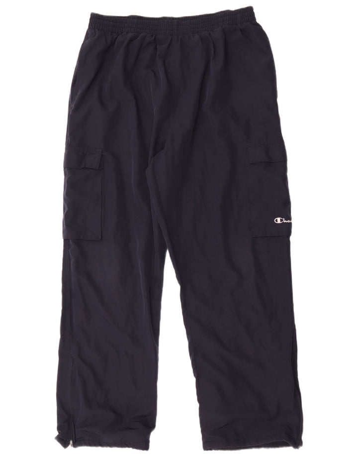 Champion Hombres Cargo Cortavientos Pantalones Grande Azul Marino