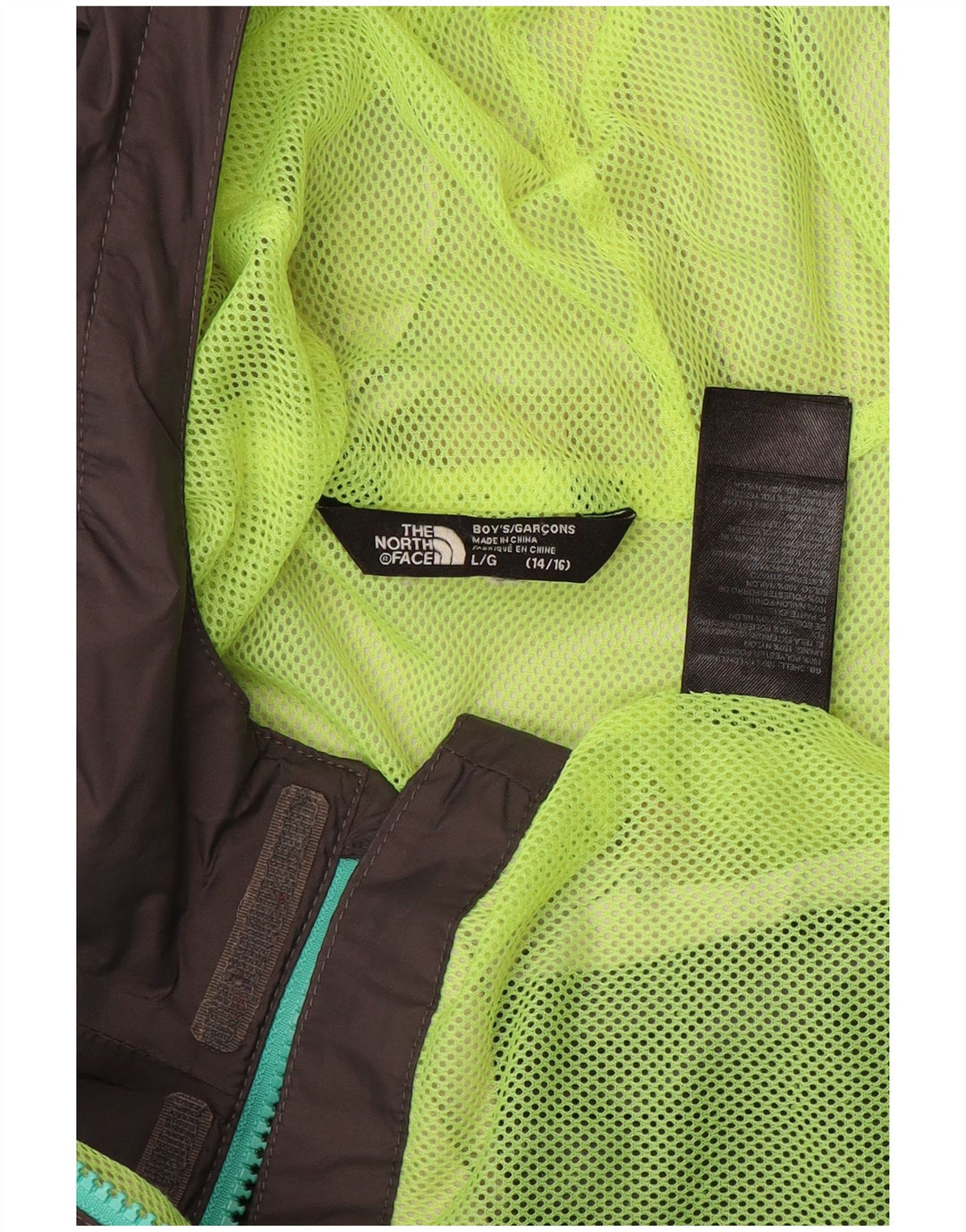 THE NORTH FACE Chaqueta impermeable con capucha para niños 14-15 años Grande Nylon negro