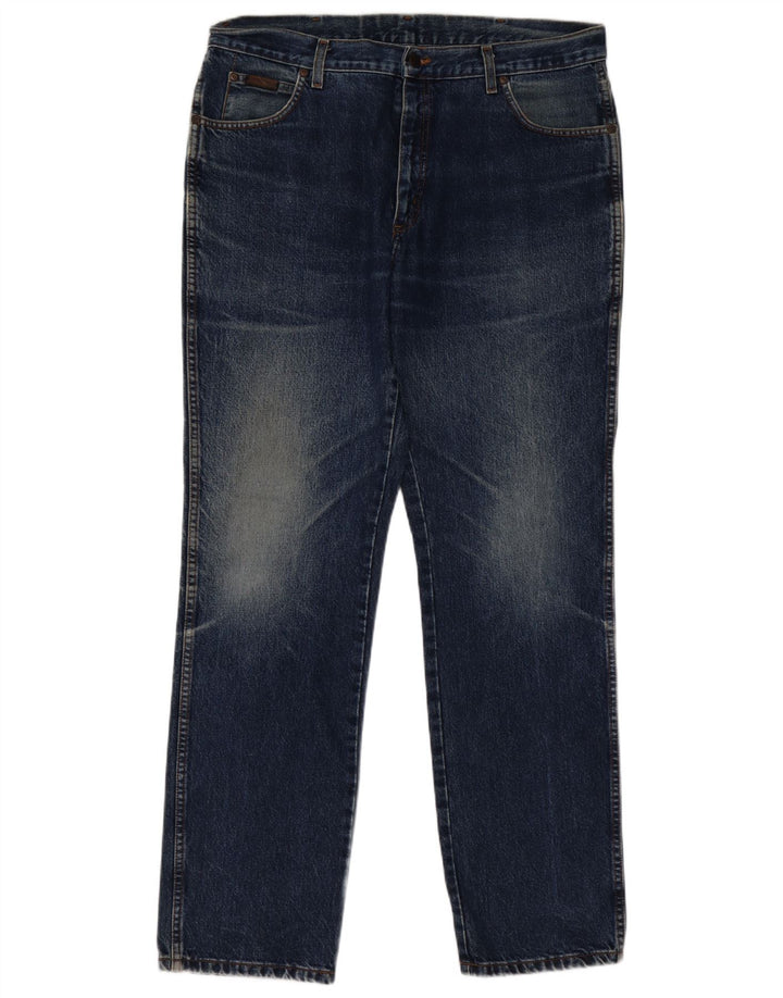Wrangler Vaqueros rectos Texas para hombre W38 L34 Algodón azul