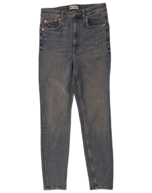 Zara Vaqueros pitillo para mujer EU 38 Small W28 L28 Algodón azul