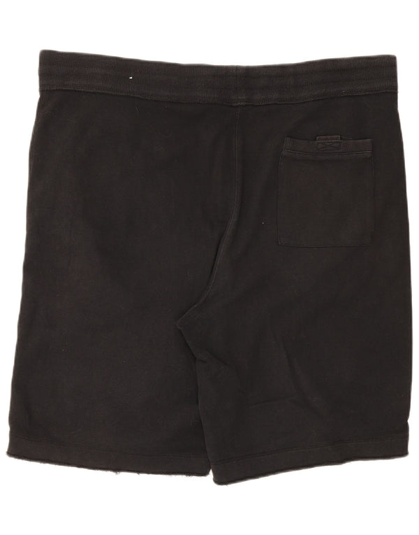 Aeropostale Pantalones cortos deportivos gráficos para hombre XL Algodón negro