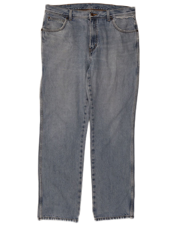 Wrangler Vaqueros rectos de corte regular para hombre W36 L32 Algodón azul