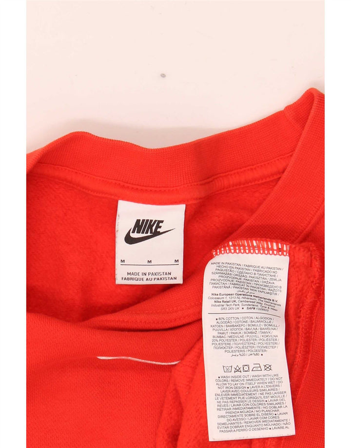 Nike - Sudadera holgada para hombre (algodón rojo mediano)