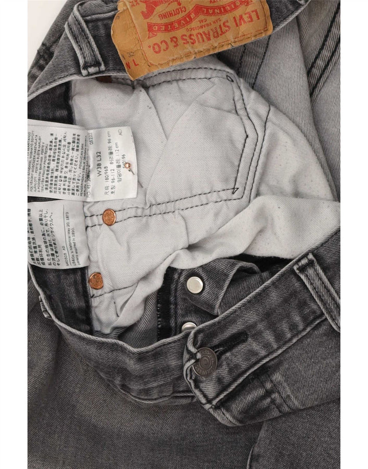 Levi's Vaqueros rectos 501 para hombre W38 L32 Algodón gris