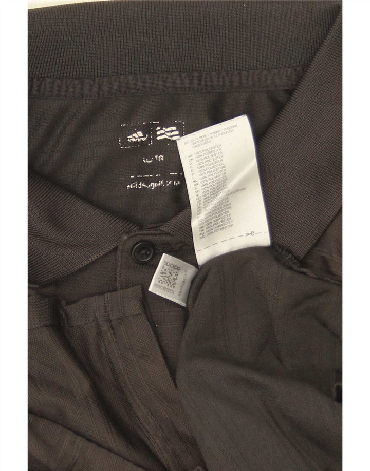 Adidas Polo Manga Larga Hombre XL Poliéster Negro