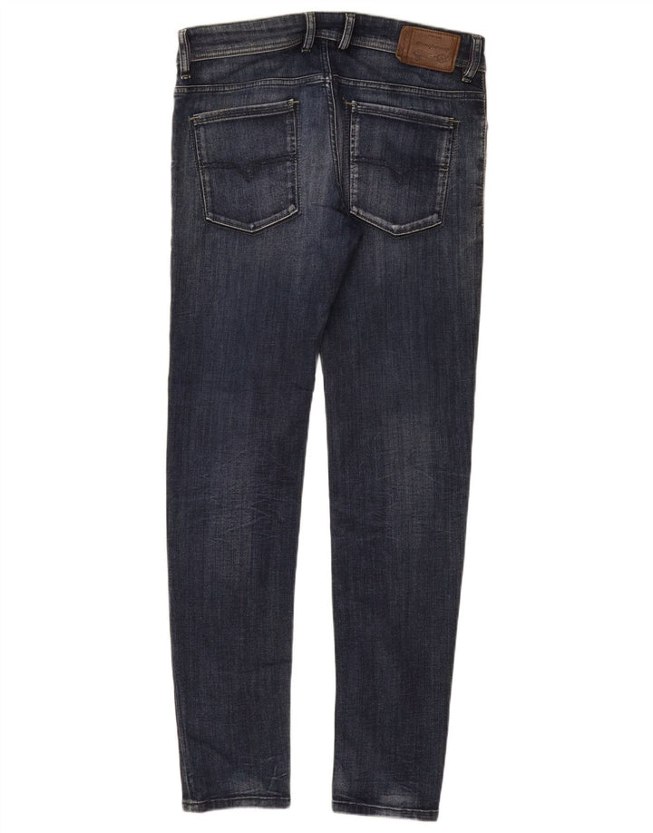 DIESEL Vaqueros pitillo ajustados Sleenker para hombre W33 L32 Algodón azul marino