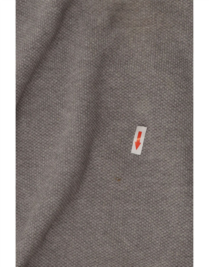 Gant Jersey de cuello redondo para hombre, talla 3XL, algodón gris