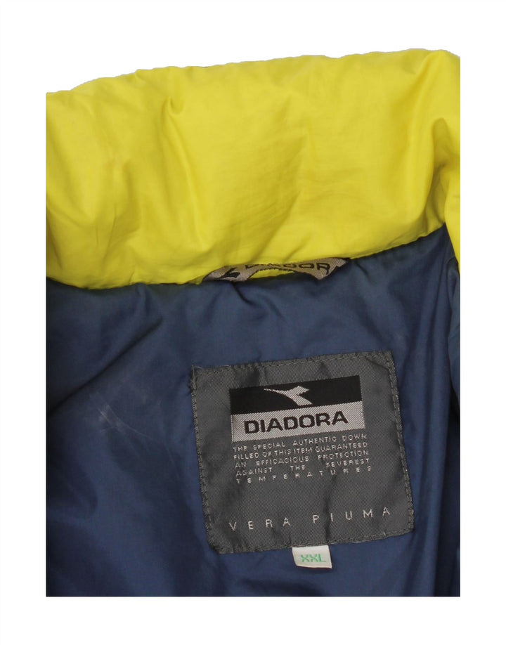 DIADORA Mens Ski Jacket UK 44 2XL Black Polyamide Vintage Diadora and Second-Hand Diadora from Messina Hembry 