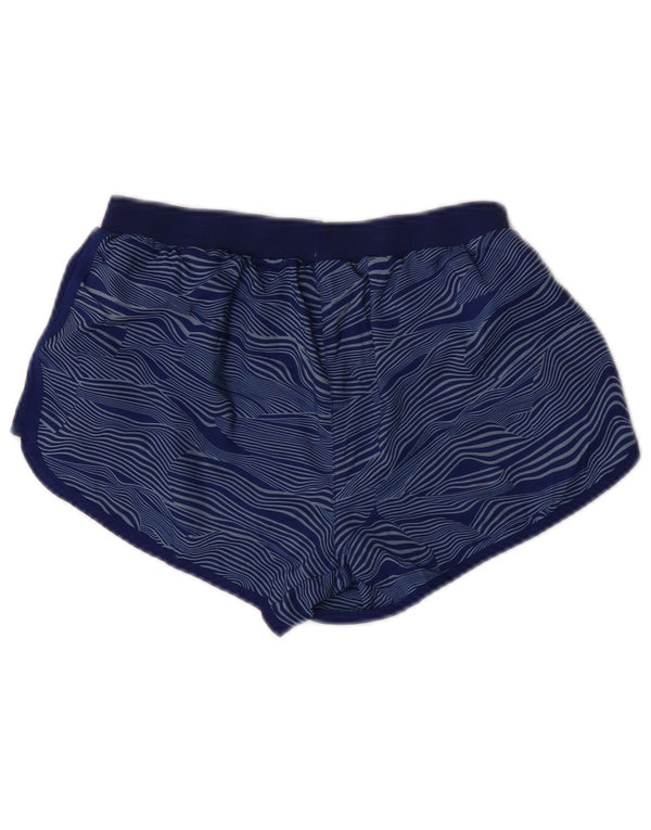 Adidas Pantalones cortos deportivos para correr para mujer UK 10 Small Azul marino Rayas Deportes