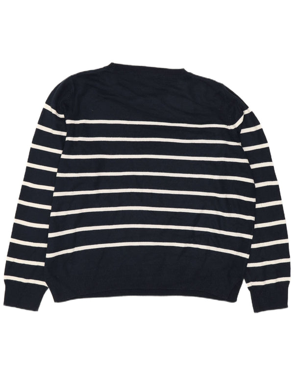 Marks & Spencer Jersey de Cuello Redondo para Mujer UK 46 Grande Azul Marino