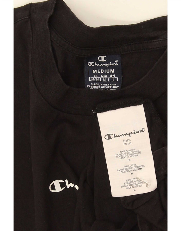 Champion Camiseta Hombre Top Medium Negro Algodón