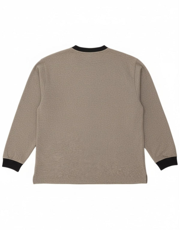 Fila Mens Graphic Sudadera Jumper IT 48 Algodón moteado gris medio