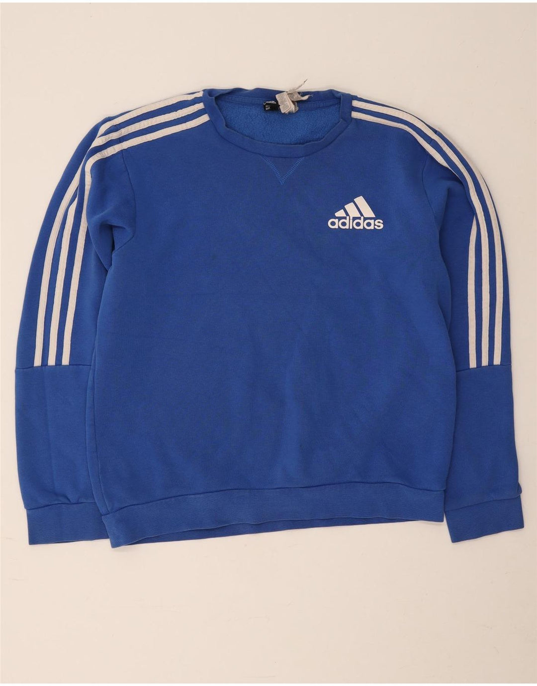Adidas Mujer Sudadera Jumper UK 14 Medio Azul Algodón