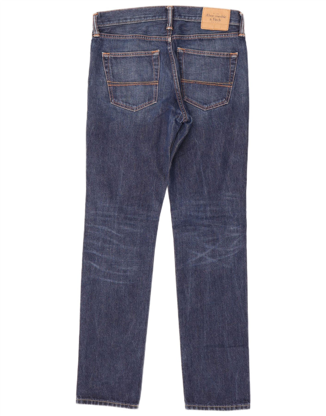 ABERCROMBIE & FITCH Vaqueros ajustados para hombre W30 L32 Algodón azul