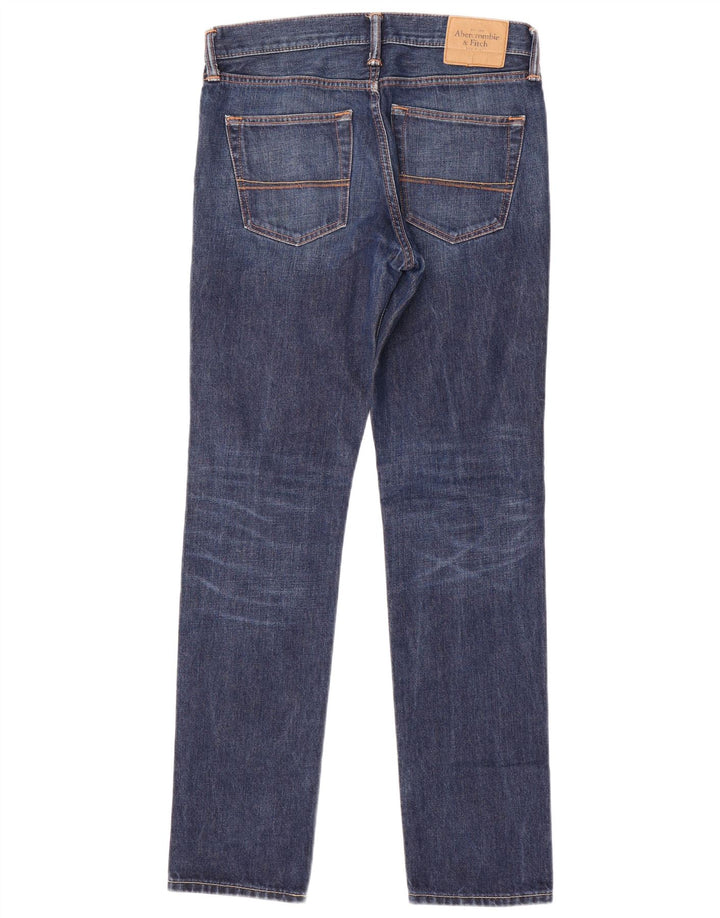 ABERCROMBIE & FITCH Vaqueros ajustados para hombre W30 L32 Algodón azul