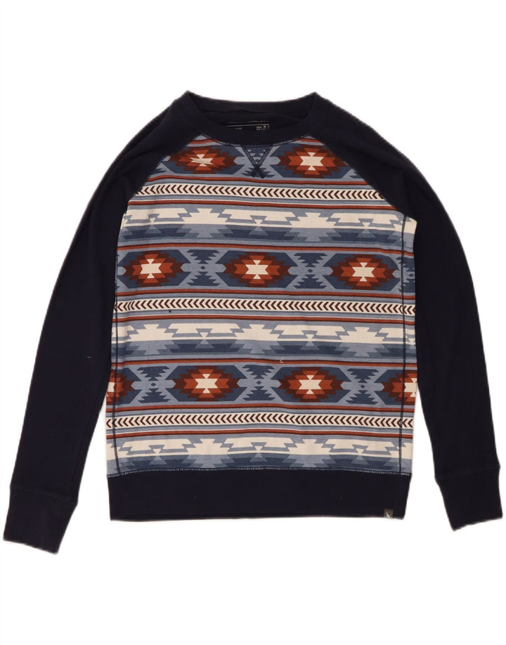 Eddie Bauer Sudadera para Mujer Jumper UK 14 Medium Azul Marino Algodón