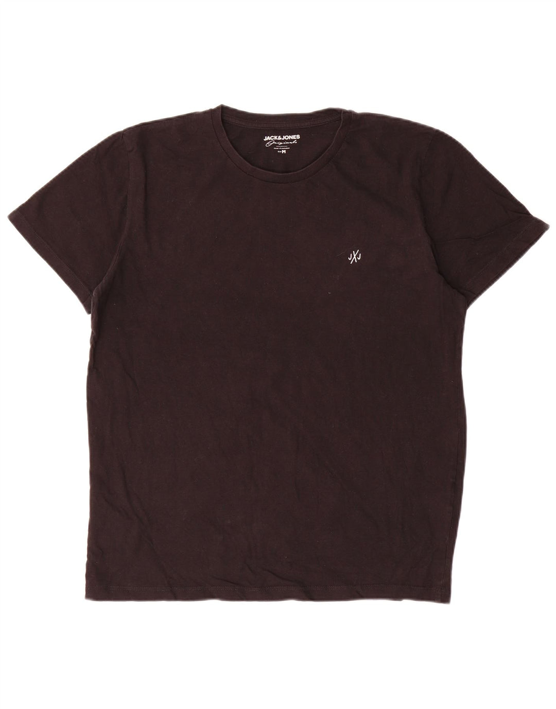 Jack & Jones Hombre Camiseta Top Medium Negro Algodón