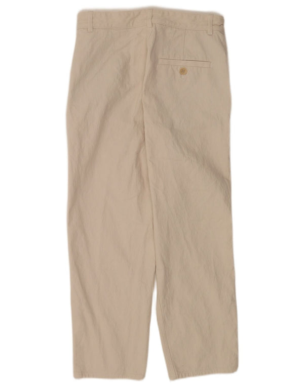 Cos Pantalones chinos de cintura alta para mujer EU 34 XS W28 L24 Algodón beige