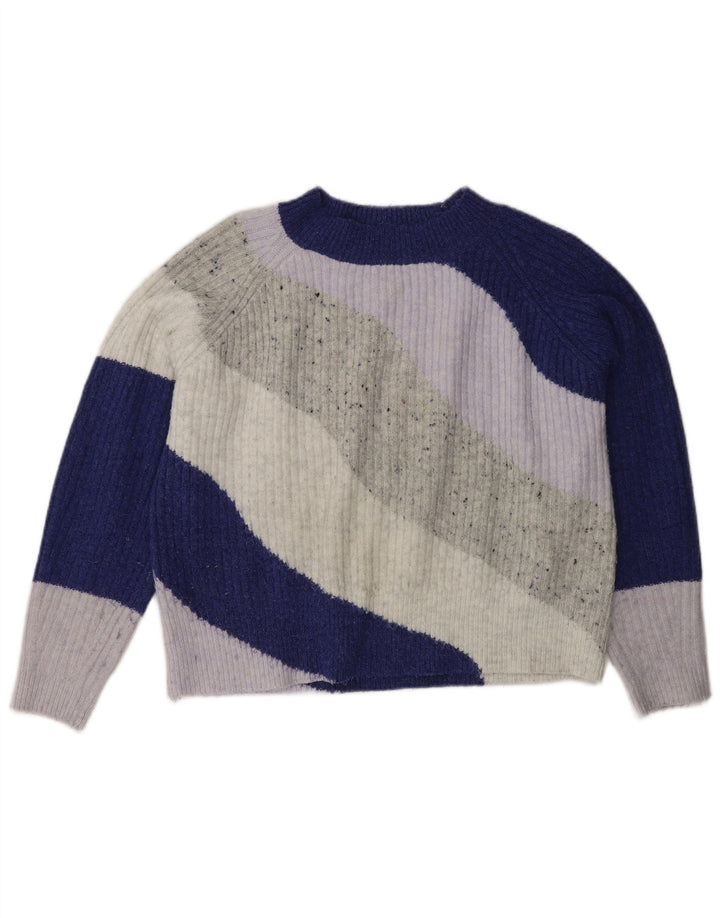 Marks & Spencer Suéter Corto con Cuello Redondo para Mujer UK 10 Small Multicolor
