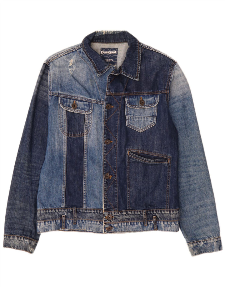 Desigual Chaqueta vaquera para hombre Reino Unido 40 Algodón azul grande