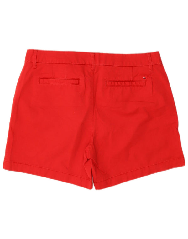 Tommy Hilfiger Pantalones cortos chinos para mujer US 8 Medium W30 Algodón rojo